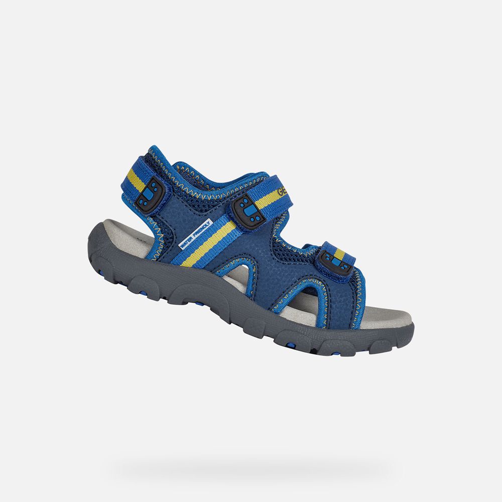 Sandalias Geox Menino Azuis - Strada - FJOQD0614